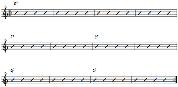 12 bar basic blues form